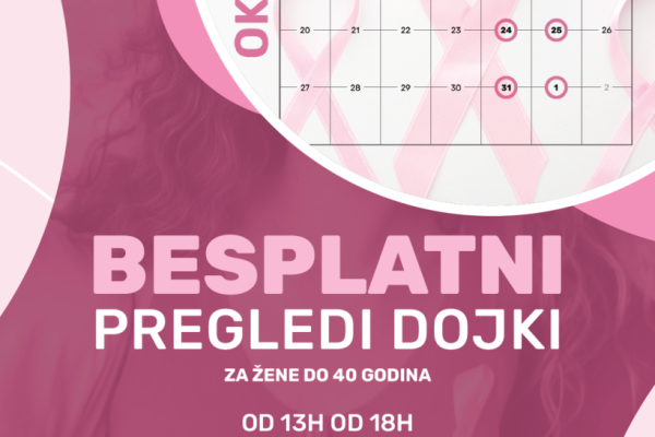 Pozivamo vas na besplatne ultrazvučne preglede dojki
